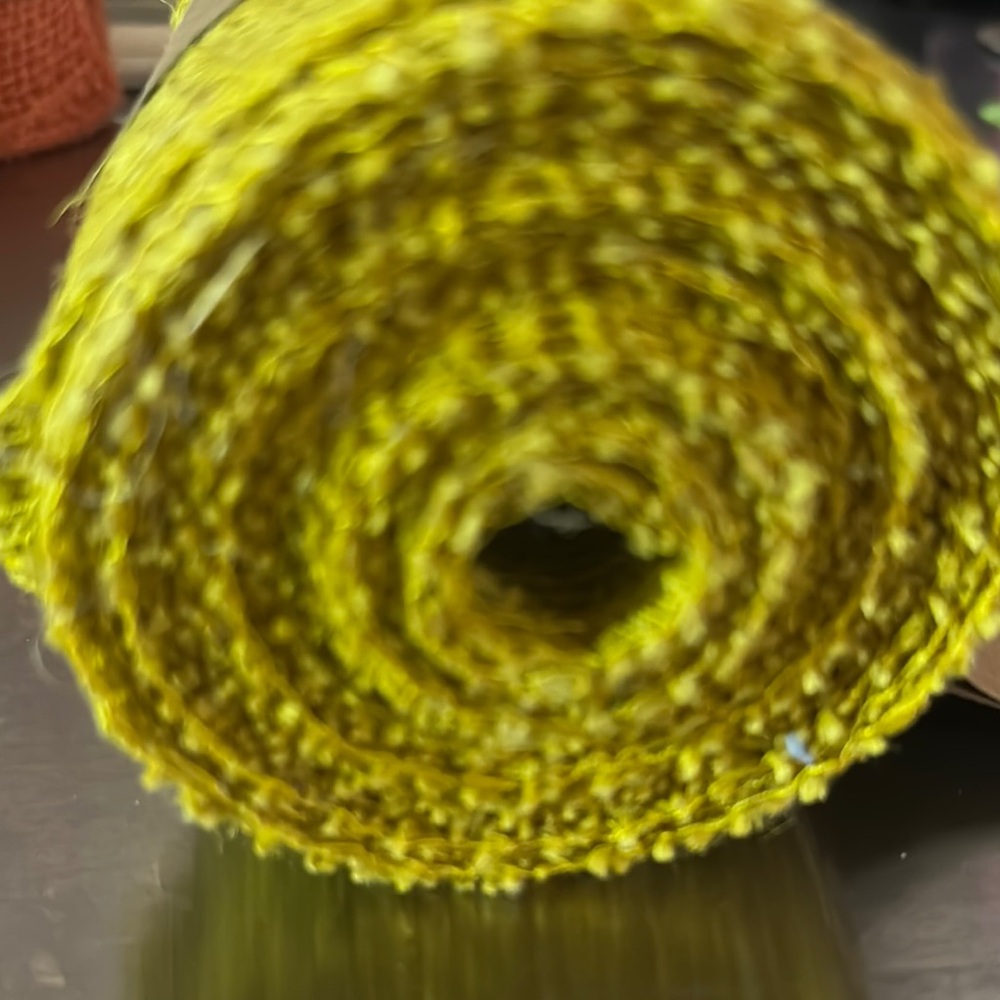 Yellow Burlap Ribbon - Picture 2 of 2